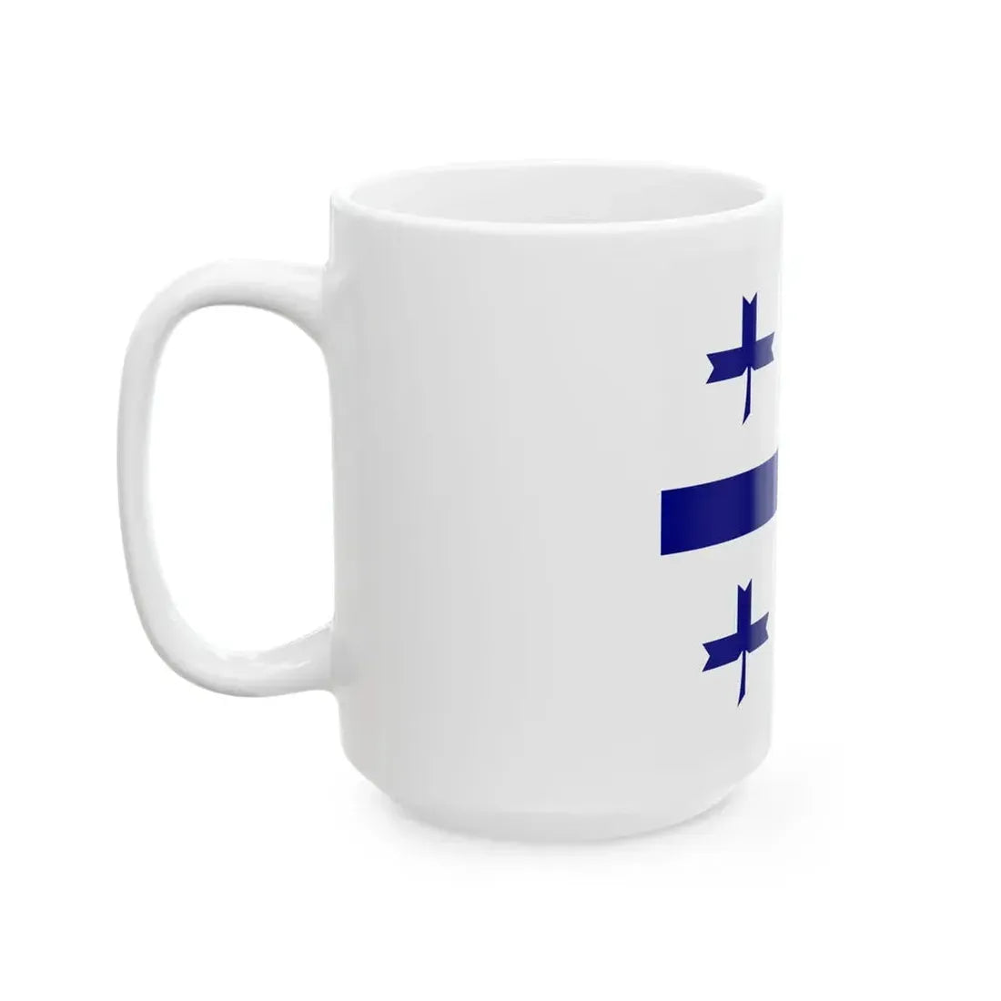 Flag of a rear admiral of the Independent State of Croatia (Croatia) White Coffee Mug - Go Mug Yourself