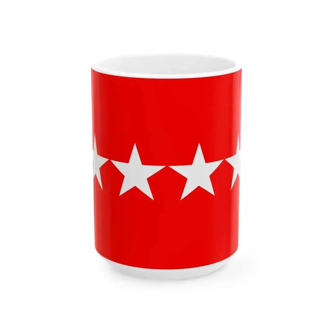 Flag of a United States Army general (United States) White Coffee Mug 15oz - Go Mug Yourself