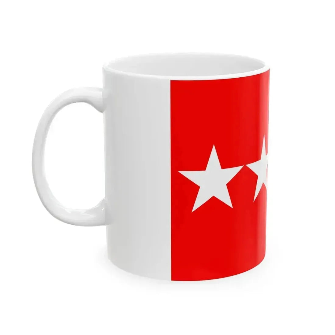Flag of a United States Army general (United States) White Coffee Mug - Go Mug Yourself