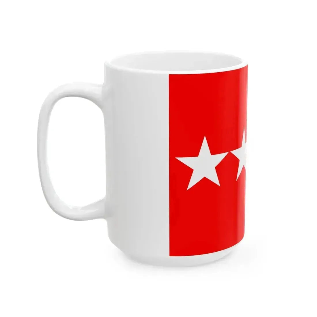 Flag of a United States Army general (United States) White Coffee Mug - Go Mug Yourself