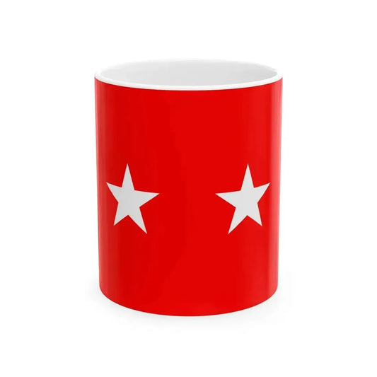 Flag of a United States Army major general (United States) White Coffee Mug 11oz - Go Mug Yourself