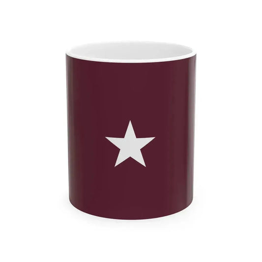 Flag of a United States Army Medical Department brigadier general (United States) White Coffee Mug 11oz - Go Mug Yourself