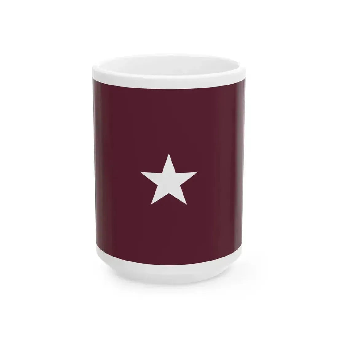Flag of a United States Army Medical Department brigadier general (United States) White Coffee Mug 15oz - Go Mug Yourself