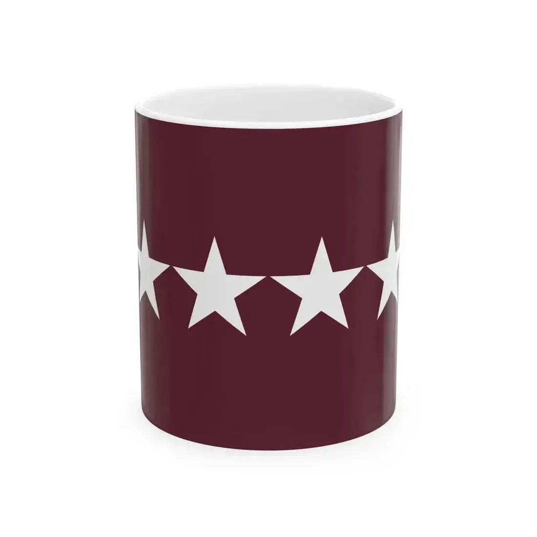 Flag of a United States Army Medical Department general (United States) White Coffee Mug 11oz - Go Mug Yourself