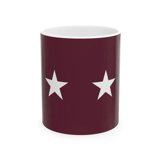 Flag of a United States Army Medical Department major general (United States) White Coffee Mug 11oz - Go Mug Yourself