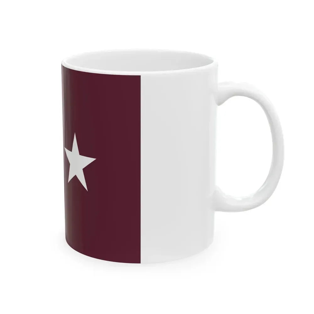 Flag of a United States Army Medical Department major general (United States) White Coffee Mug - Go Mug Yourself