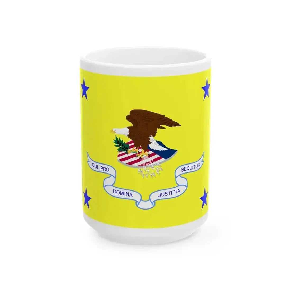 Flag of a United States Assistant Attorney General (United States) White Coffee Mug 15oz - Go Mug Yourself