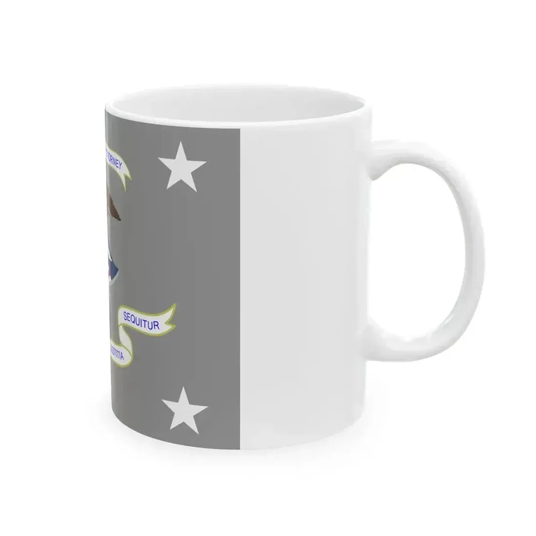 Flag of a United States Attorney (United States) White Coffee Mug - Go Mug Yourself