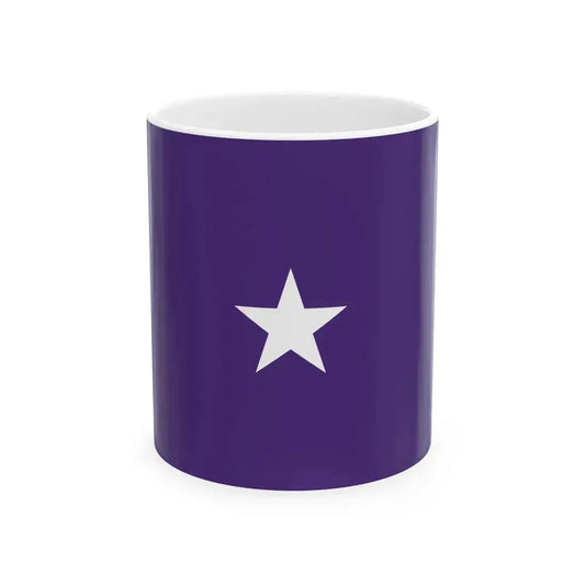 Flag of a United States Chaplain brigadier general (United States) White Coffee Mug 11oz - Go Mug Yourself