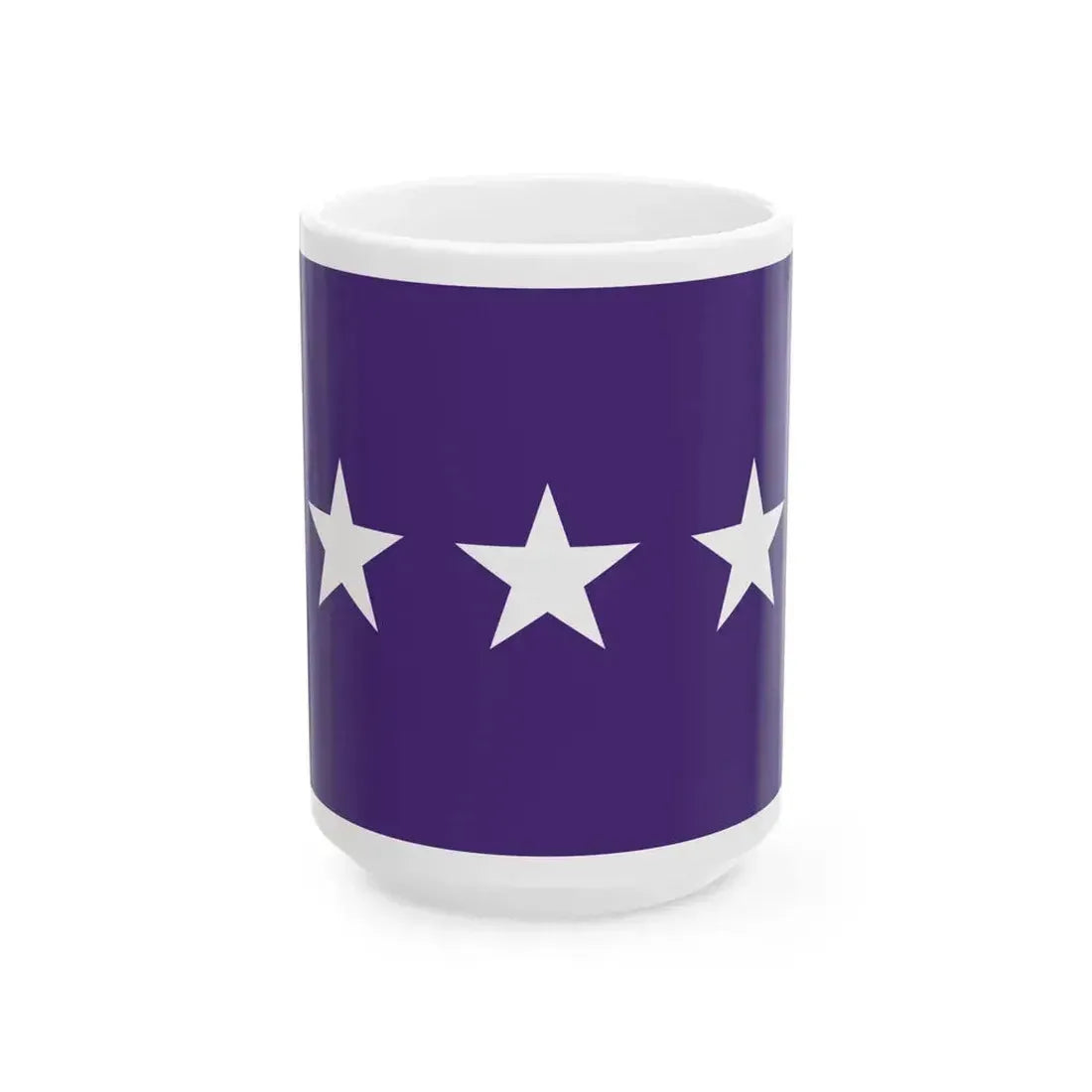 Flag of a United States Chaplain lieutenant general (United States) White Coffee Mug 15oz - Go Mug Yourself