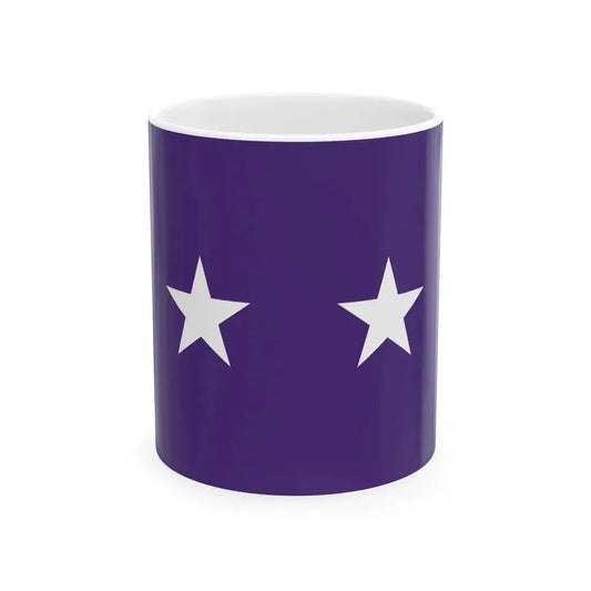 Flag of a United States Chaplain major general (United States) White Coffee Mug 11oz - Go Mug Yourself