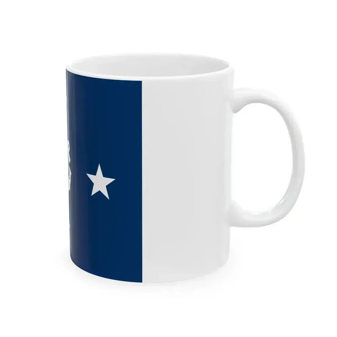 Flag of a United States Coast Guard admiral (United States) White Coffee Mug - Go Mug Yourself