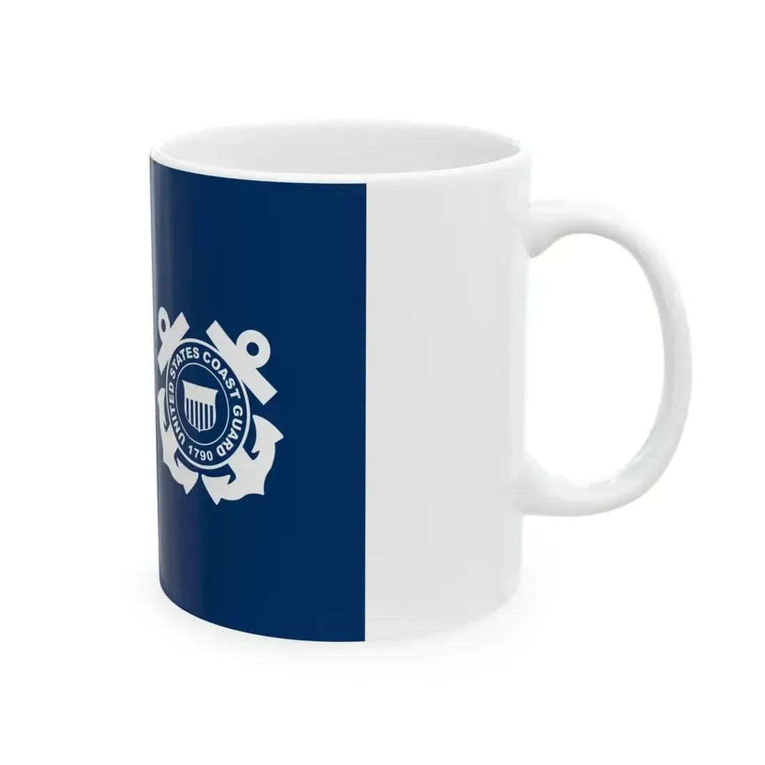 Flag of a United States Coast Guard rear admiral (United States) White Coffee Mug - Go Mug Yourself
