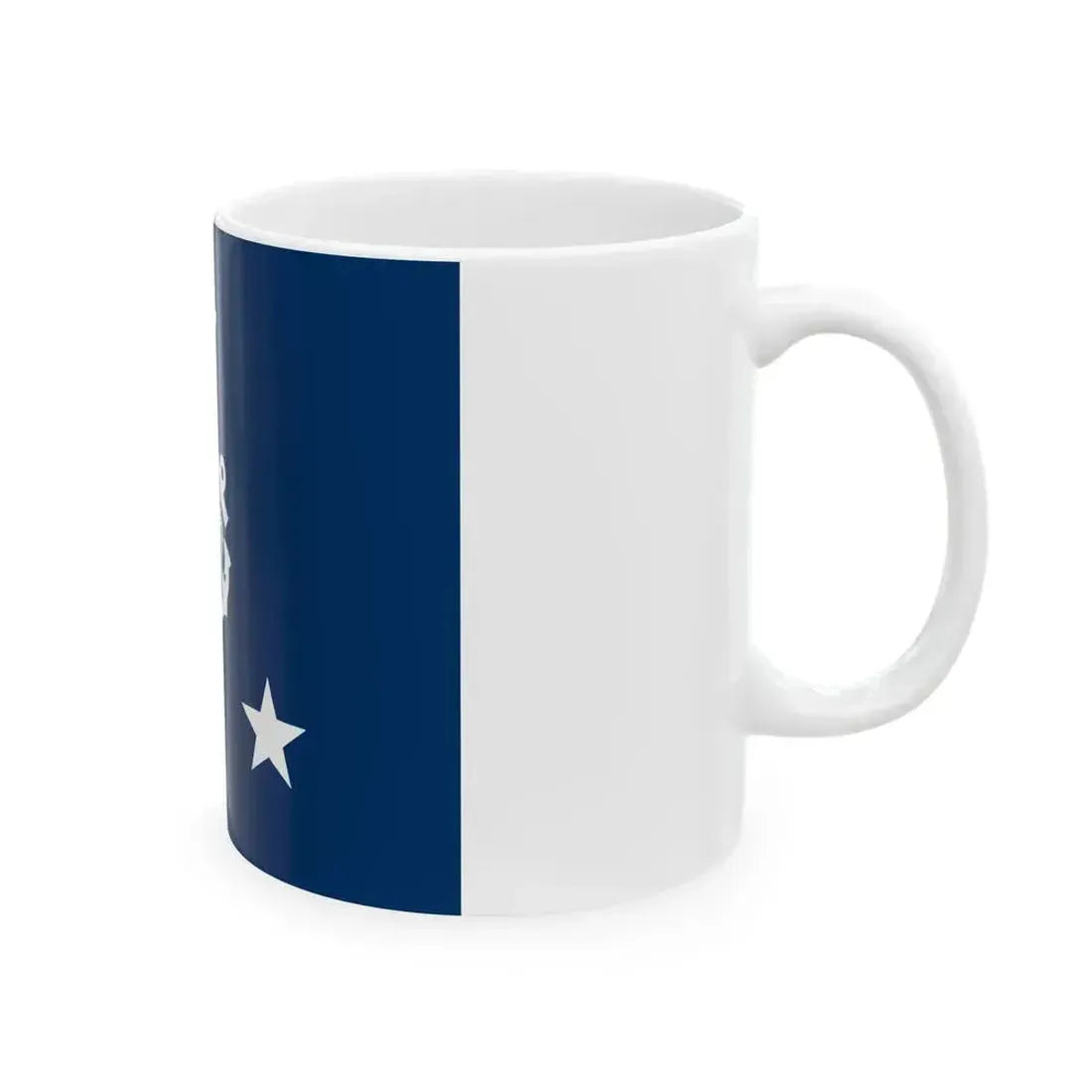 Flag of a United States Coast Guard vice admiral (United States) White Coffee Mug - Go Mug Yourself