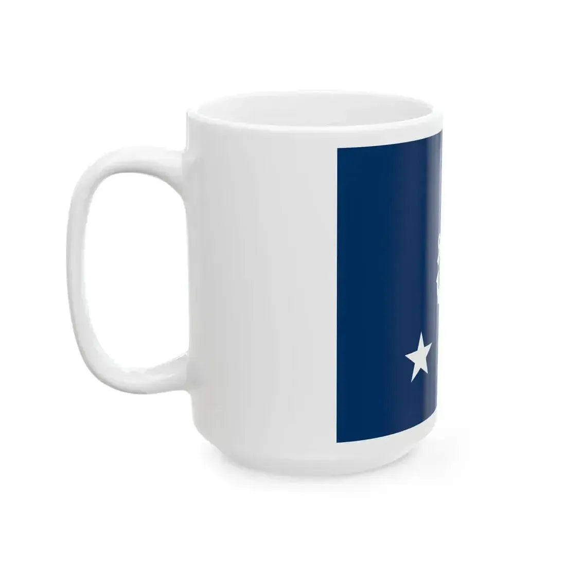 Flag of a United States Coast Guard vice admiral (United States) White Coffee Mug - Go Mug Yourself