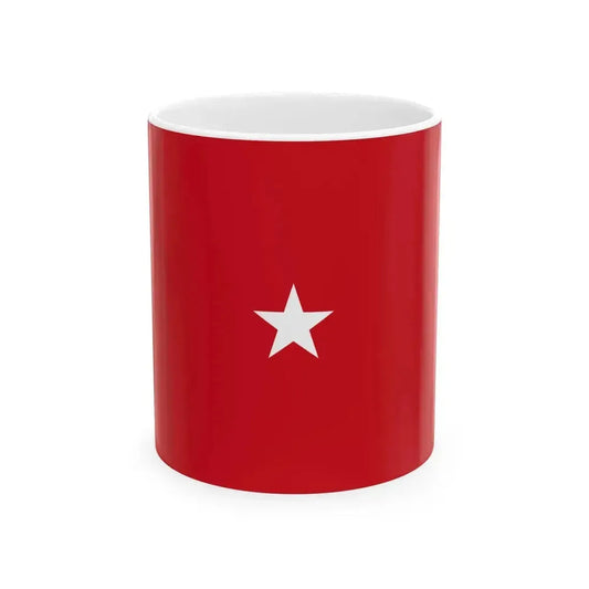 Flag of a United States Marine Corps brigadier general (United States) White Coffee Mug 11oz - Go Mug Yourself