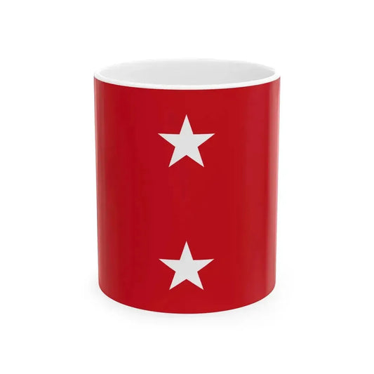 Flag of a United States Marine Corps major general (United States) White Coffee Mug 11oz - Go Mug Yourself