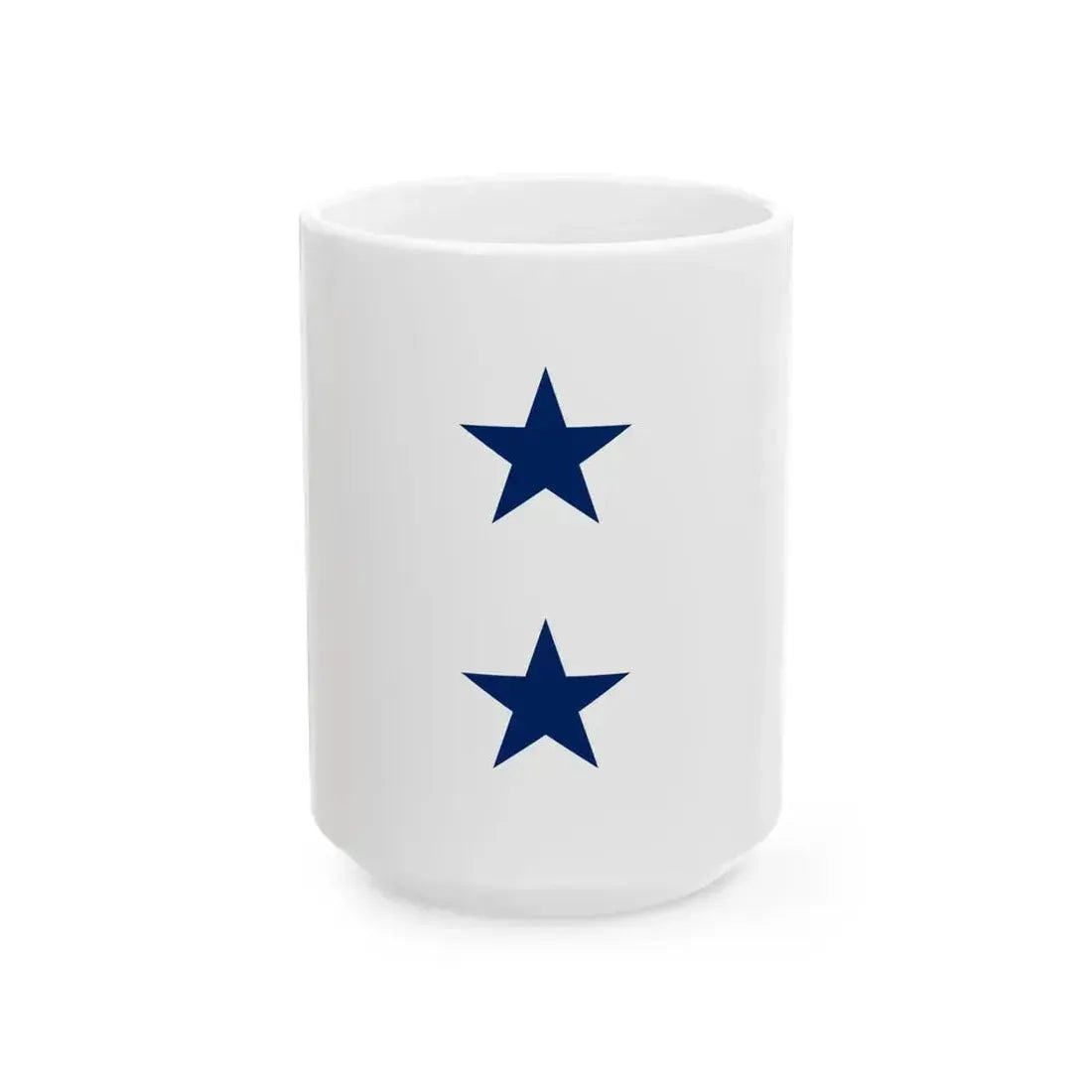 Flag of a United States Navy rear admiral non-executive (United States) White Coffee Mug 15oz - Go Mug Yourself