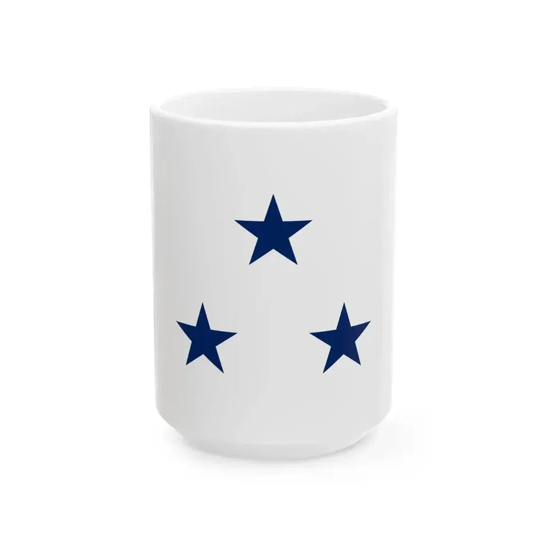 Flag of a United States Navy vice admiral non-executive (United States) White Coffee Mug 15oz - Go Mug Yourself
