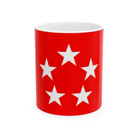 Flag of a U.S. General of the Army (United States) White Coffee Mug 11oz - Go Mug Yourself
