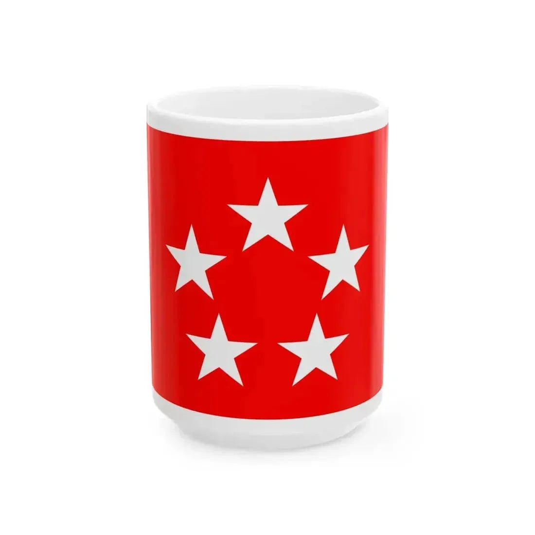 Flag of a U.S. General of the Army (United States) White Coffee Mug 15oz - Go Mug Yourself