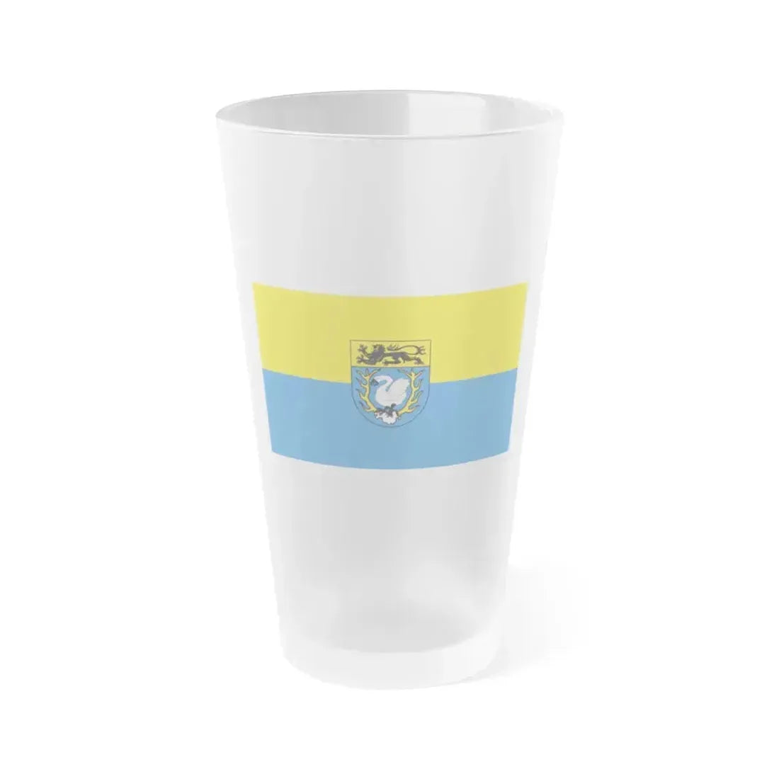 Flag of Aachen Germany - Frosted Pint Glass 16oz 16oz Frosted - Go Mug Yourself