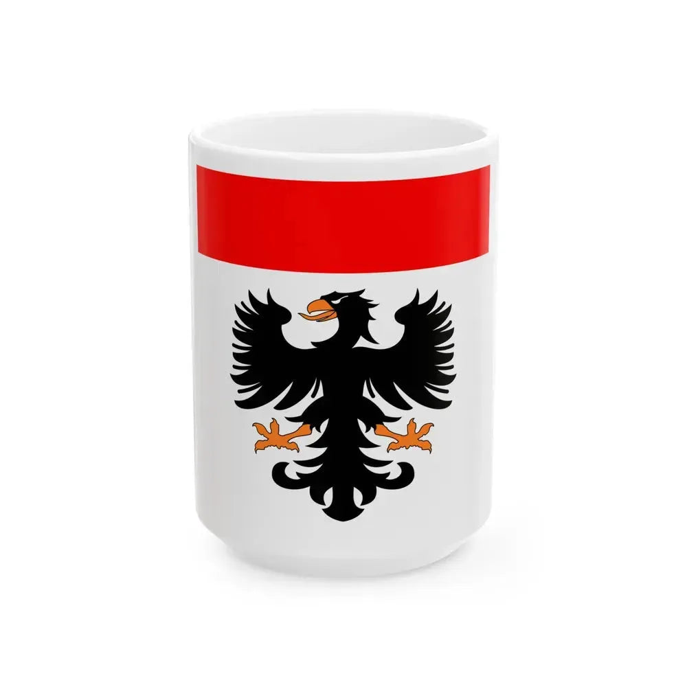 Flag of Aarau Switzerland - White Coffee Mug 15oz - Go Mug Yourself