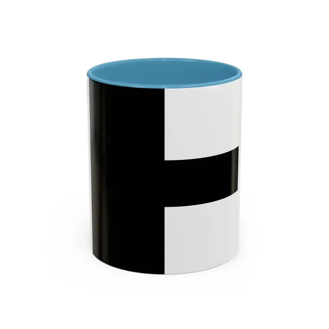 Flag of Aarwangen Switzerland - Accent Coffee Mug 11oz Light Blue - Go Mug Yourself