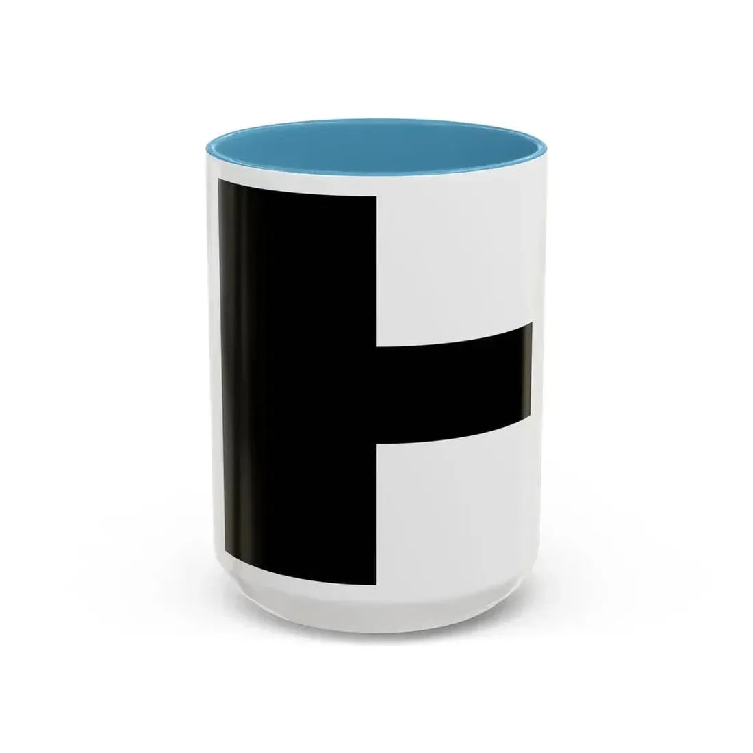 Flag of Aarwangen Switzerland - Accent Coffee Mug 15oz Light Blue - Go Mug Yourself
