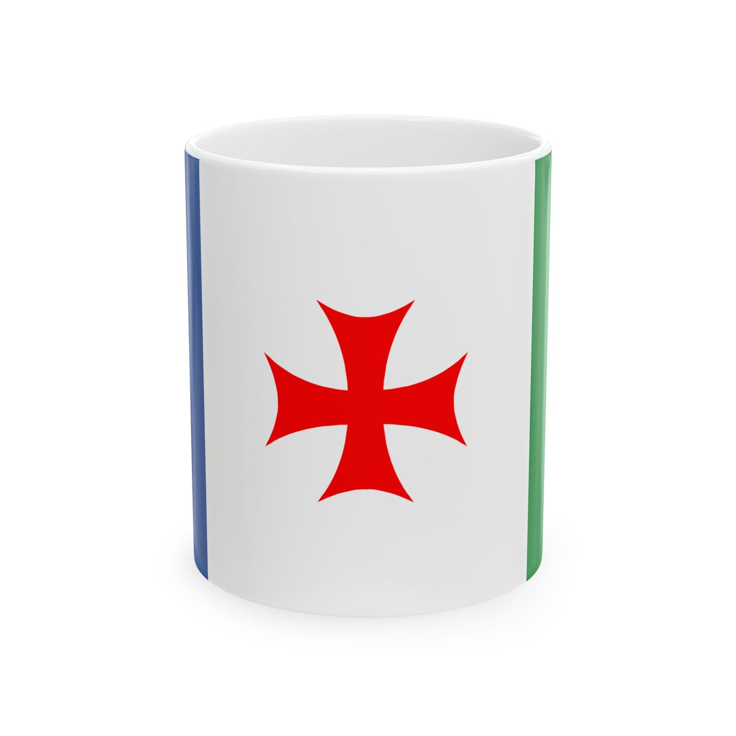Flag of Abasha Municipality (Georgia) White Coffee Mug-11oz-Go Mug Yourself
