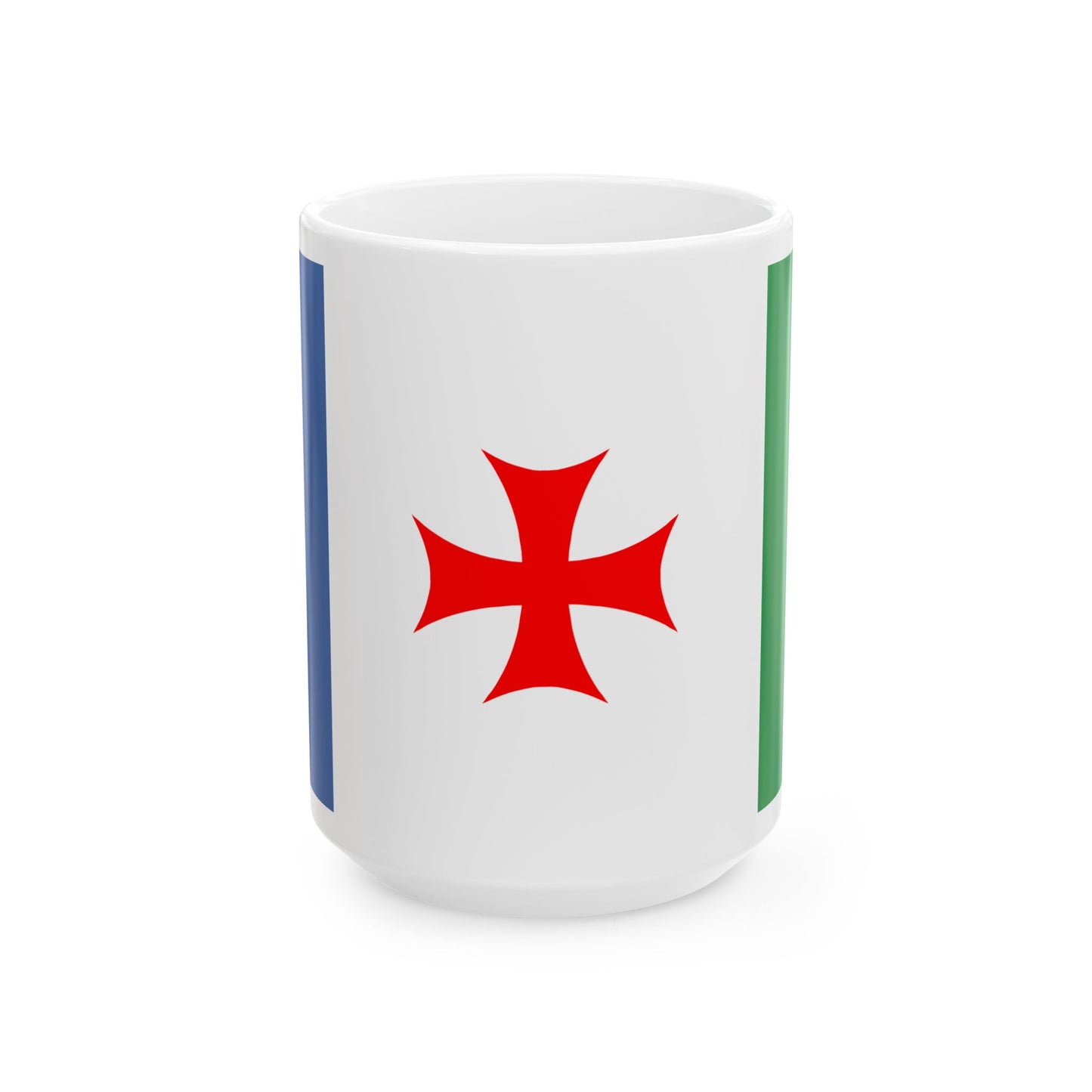 Flag of Abasha Municipality (Georgia) White Coffee Mug-15oz-Go Mug Yourself