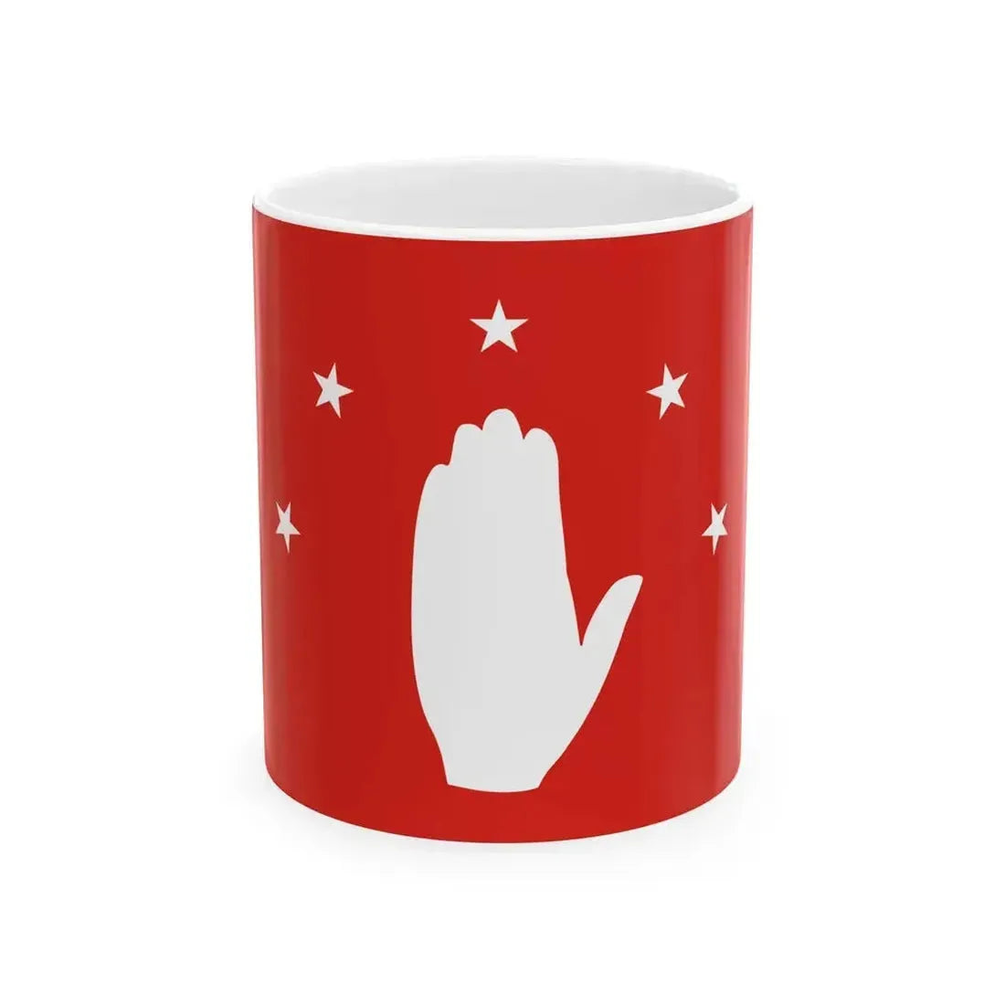 Flag of Abazinsky rayon Karachay-Cherkessia (Russia) White Coffee Mug 11oz - Go Mug Yourself