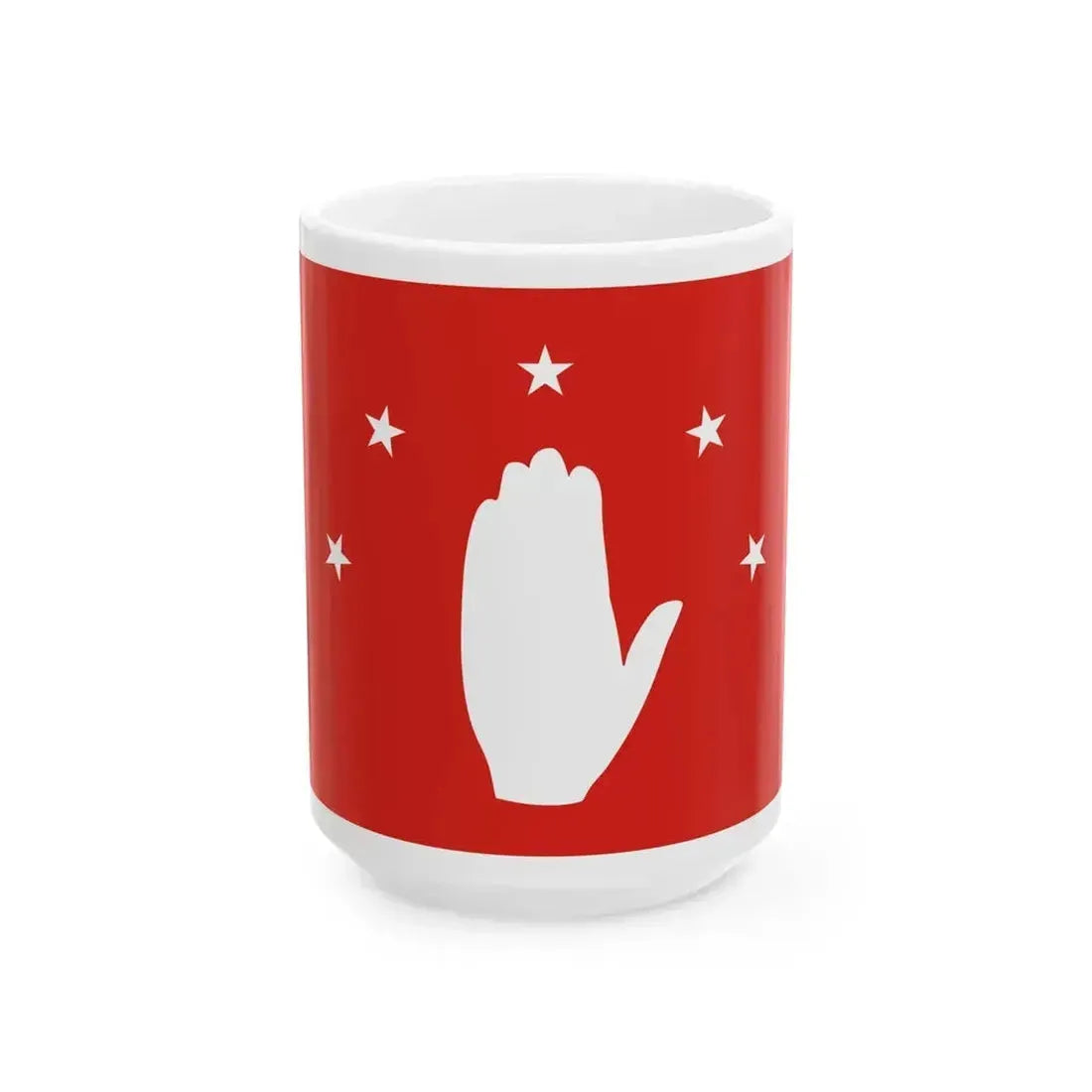 Flag of Abazinsky rayon Karachay-Cherkessia (Russia) White Coffee Mug 15oz - Go Mug Yourself