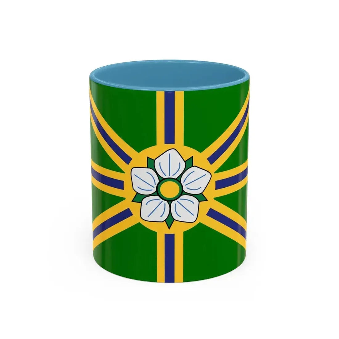 Flag of Abbotsford BC Canada - Accent Coffee Mug 11oz Light Blue - Go Mug Yourself