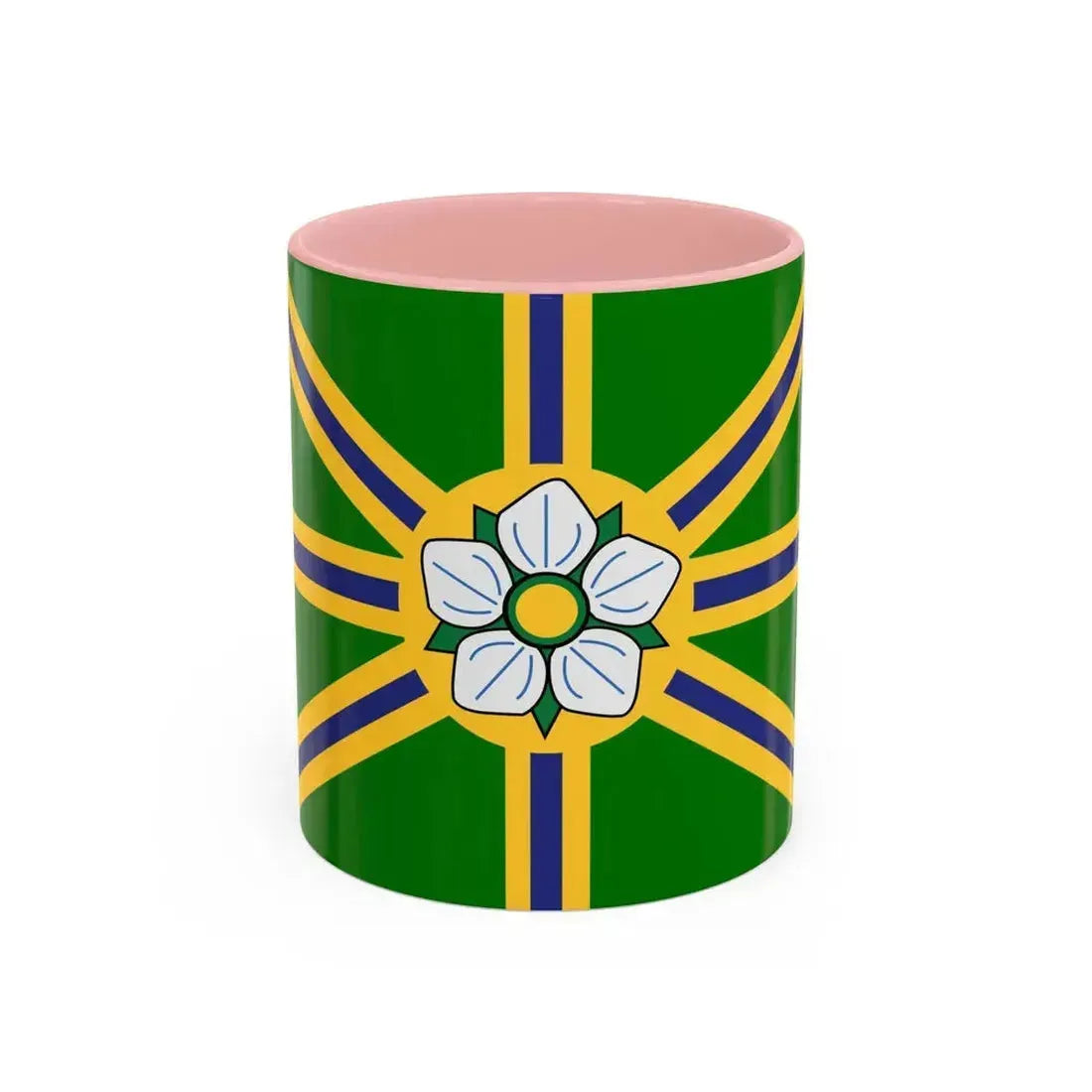 Flag of Abbotsford BC Canada - Accent Coffee Mug 11oz Pink - Go Mug Yourself