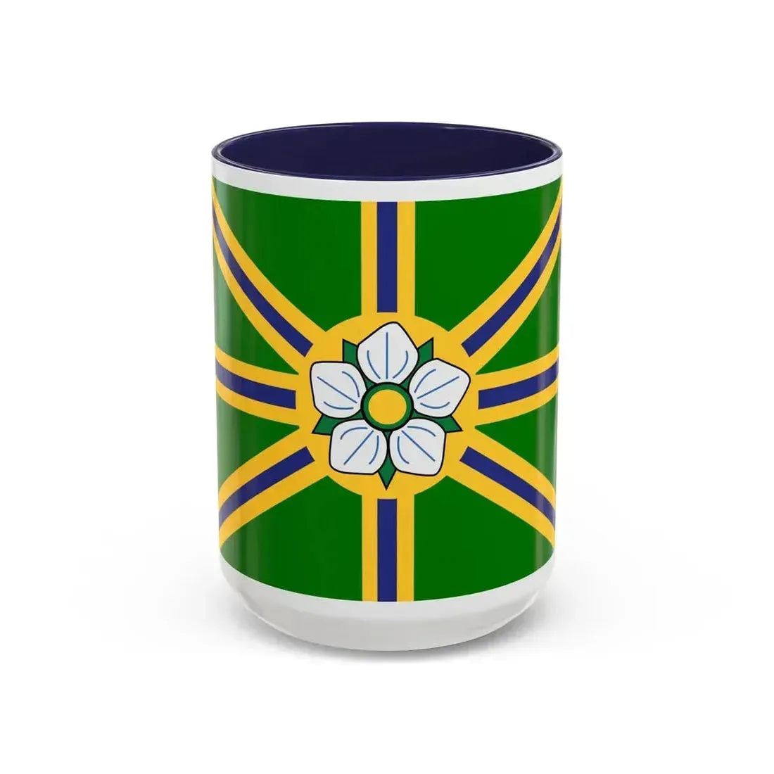 Flag of Abbotsford BC Canada - Accent Coffee Mug 15oz Navy - Go Mug Yourself