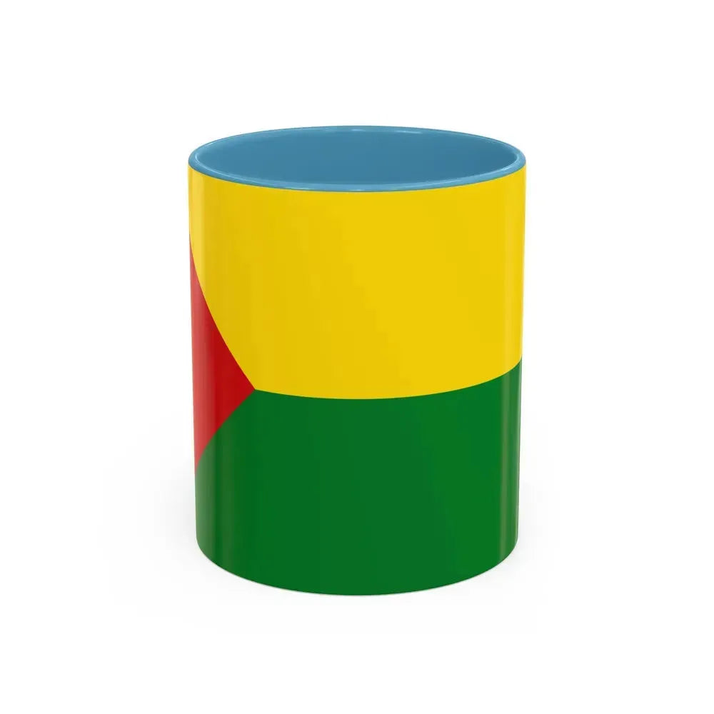 Flag of Abejorral Colombia - Accent Coffee Mug 11oz Light Blue - Go Mug Yourself