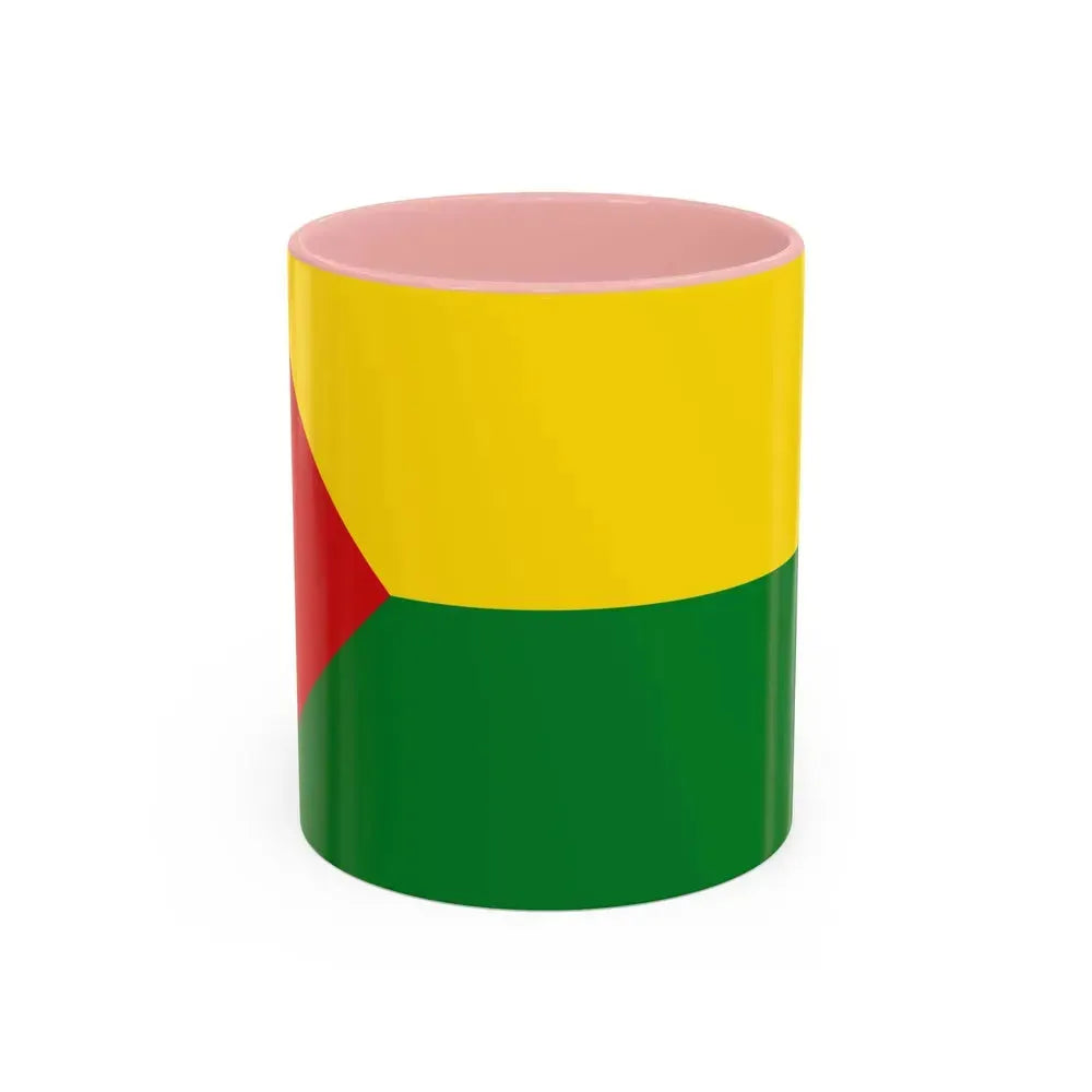 Flag of Abejorral Colombia - Accent Coffee Mug 11oz Pink - Go Mug Yourself