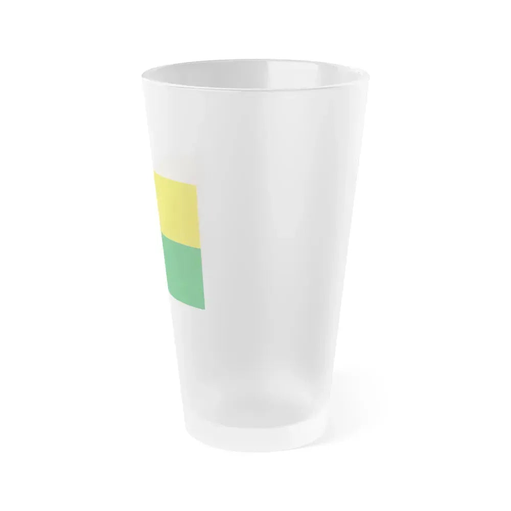 Flag of Abejorral Colombia - Frosted Pint Glass 16oz - Go Mug Yourself