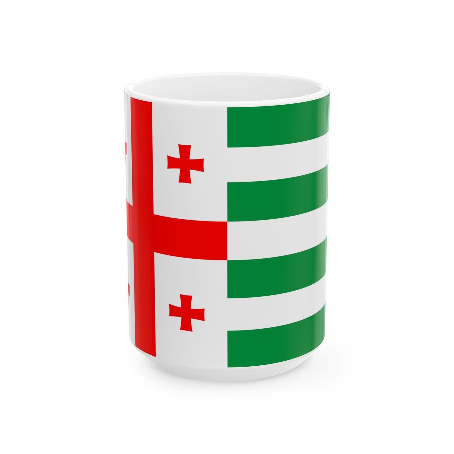 Flag of Abkhazia GE (Georgia) White Coffee Mug-15oz-Go Mug Yourself