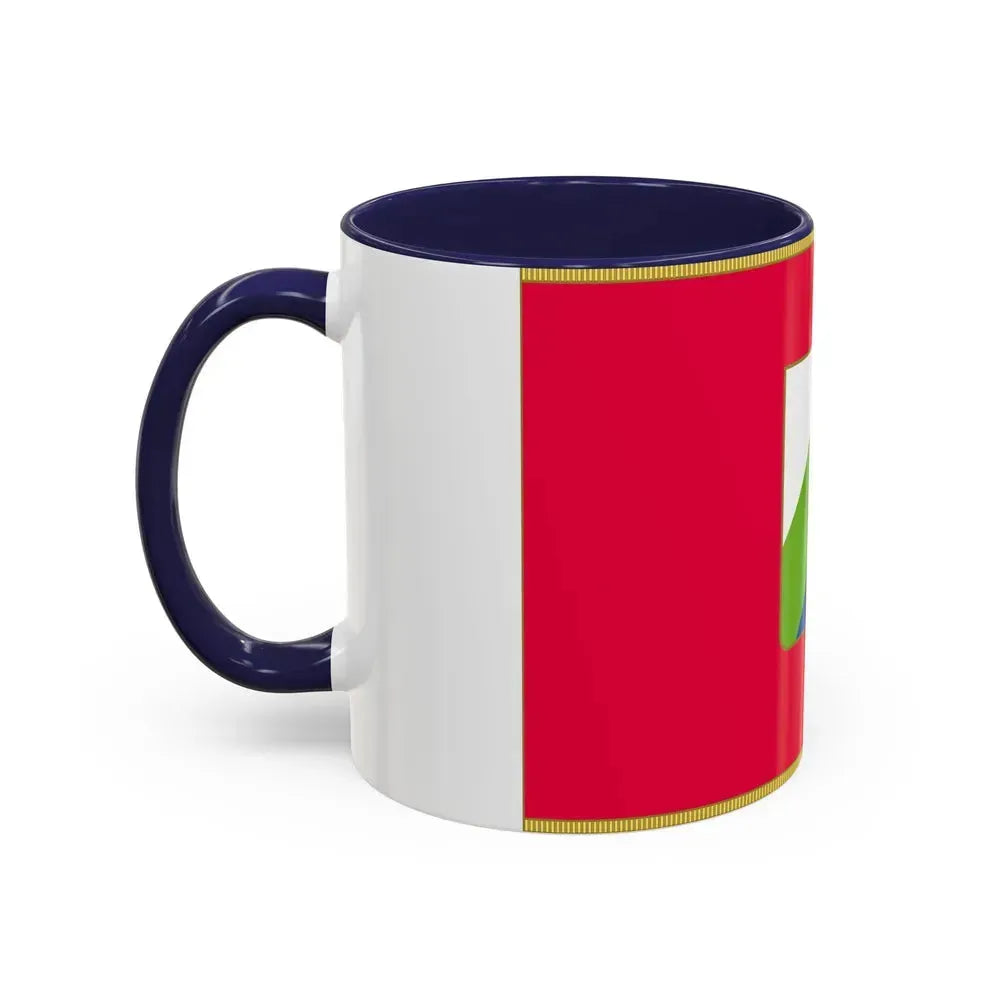 Flag of Abruzzo Italy - Accent Coffee Mug - Go Mug Yourself