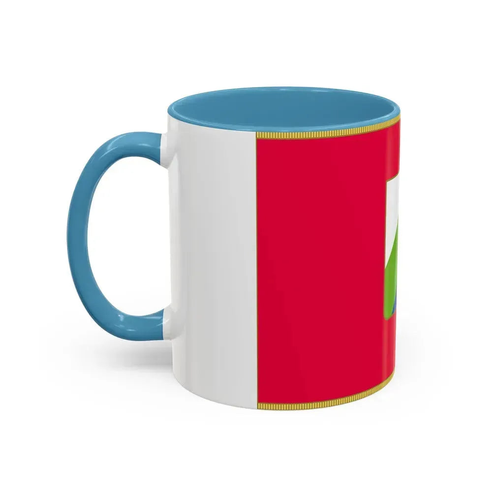 Flag of Abruzzo Italy - Accent Coffee Mug - Go Mug Yourself