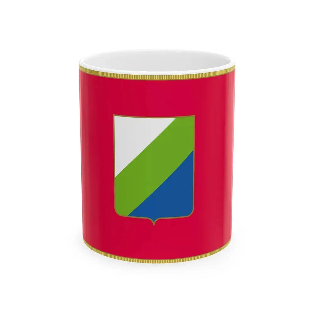 Flag of Abruzzo Italy - White Coffee Mug 11oz - Go Mug Yourself