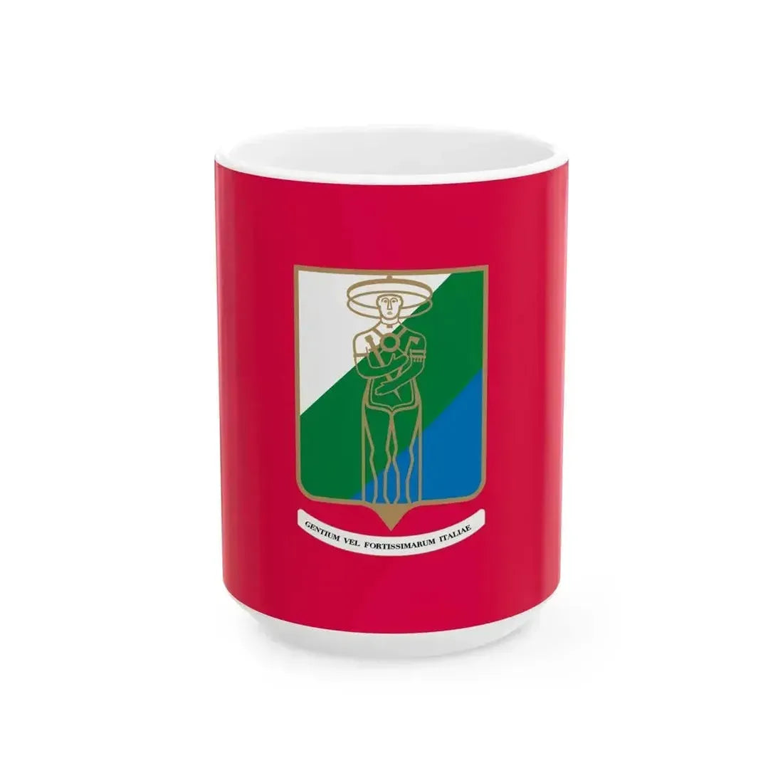 Flag of Abruzzo (Italy) White Coffee Mug 15oz - Go Mug Yourself