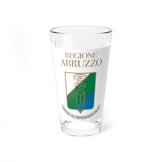 Flag of Abruzzo Variant (Italy) Pint Glass 16oz 16oz - Go Mug Yourself