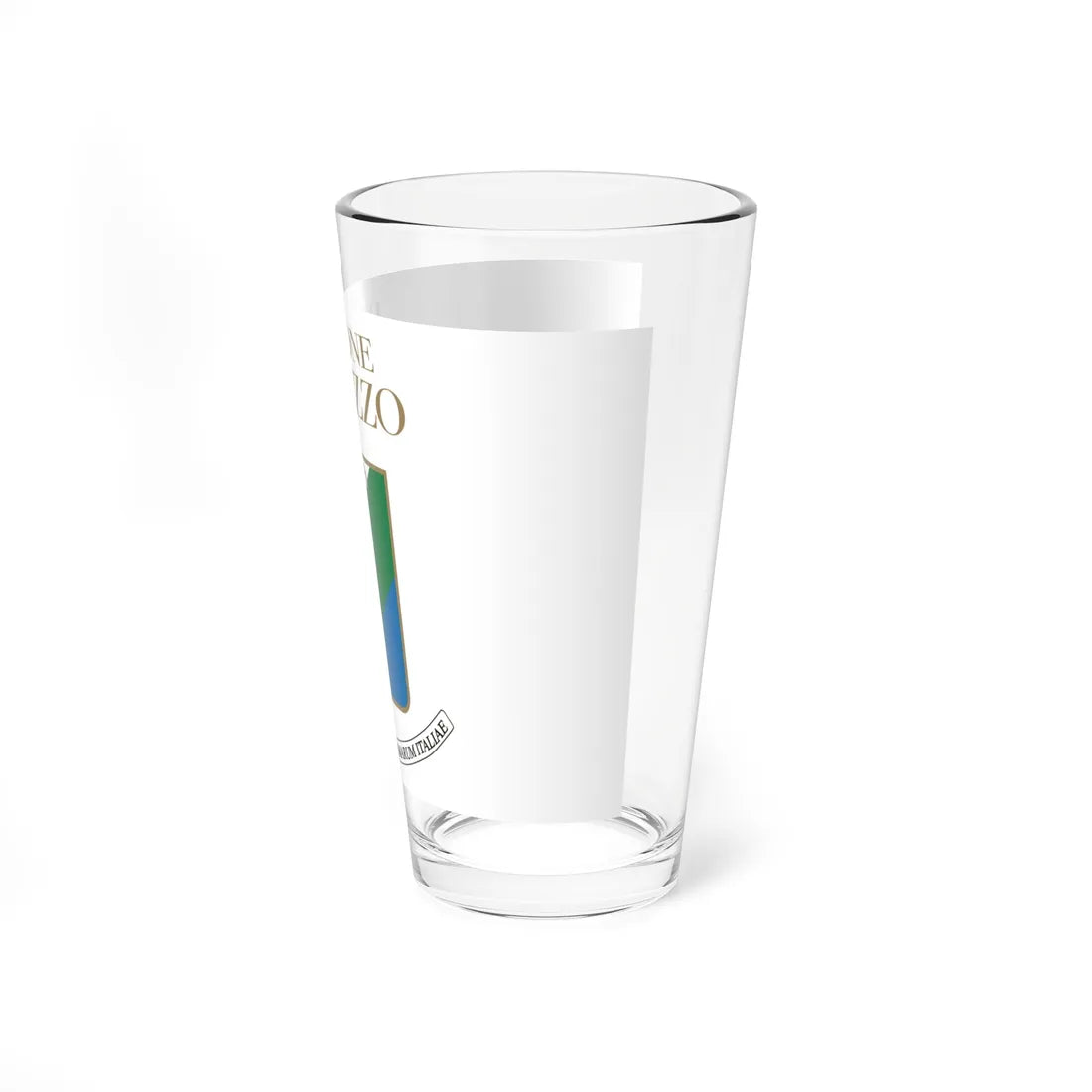Flag of Abruzzo Variant (Italy) Pint Glass 16oz - Go Mug Yourself