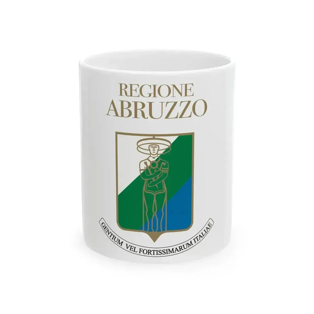 Flag of Abruzzo Variant (Italy) White Coffee Mug 11oz - Go Mug Yourself