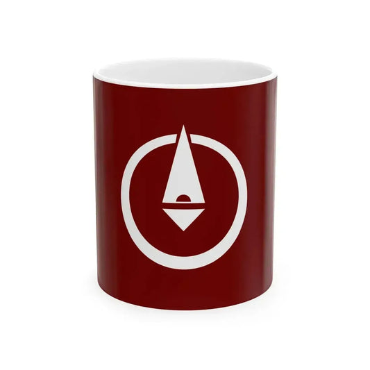 Flag of Abuta Hokkaido 1962-2006 (Japan) White Coffee Mug 11oz - Go Mug Yourself