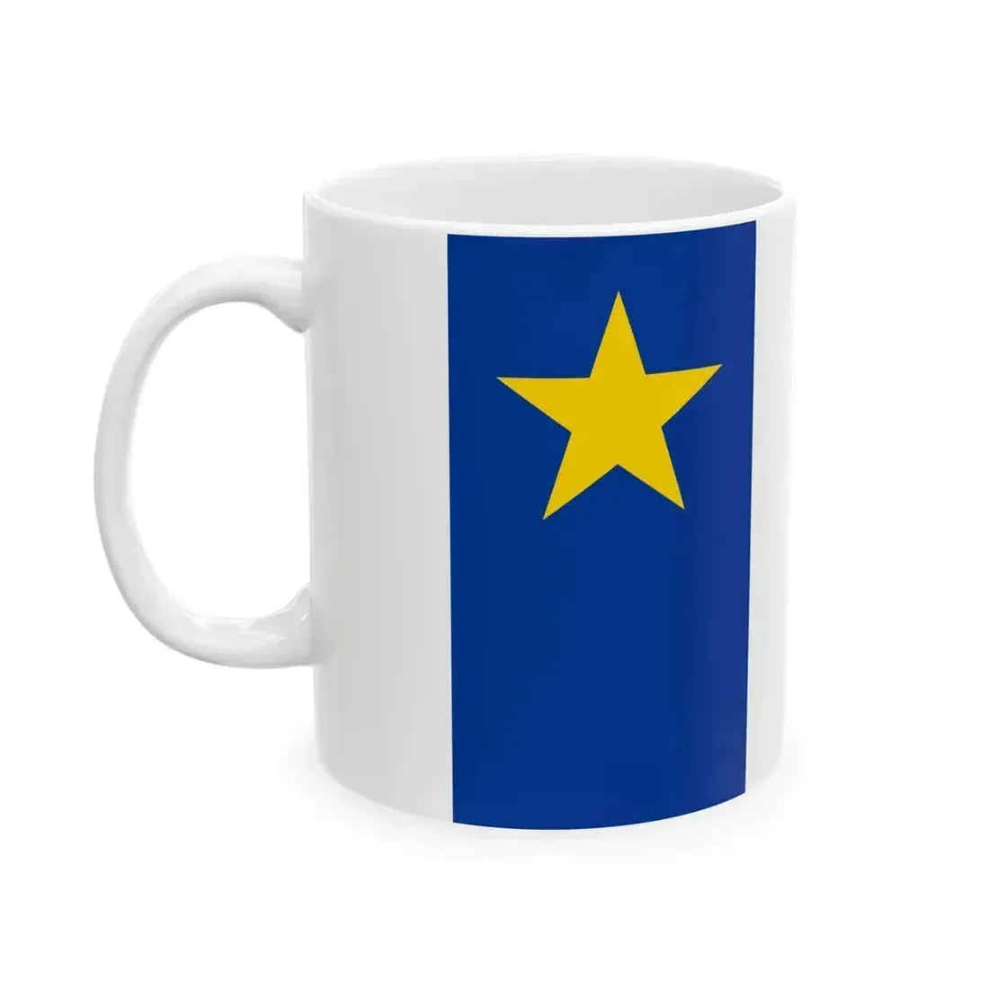 Flag of Acadia (Canada) White Coffee Mug - Go Mug Yourself