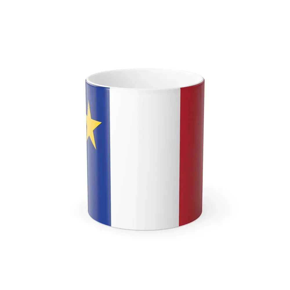 Flag of Acadia - Color Changing Coffee Mug 11oz - Go Mug Yourself